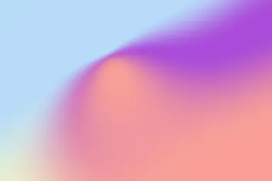 a colorful gradient on a blue background